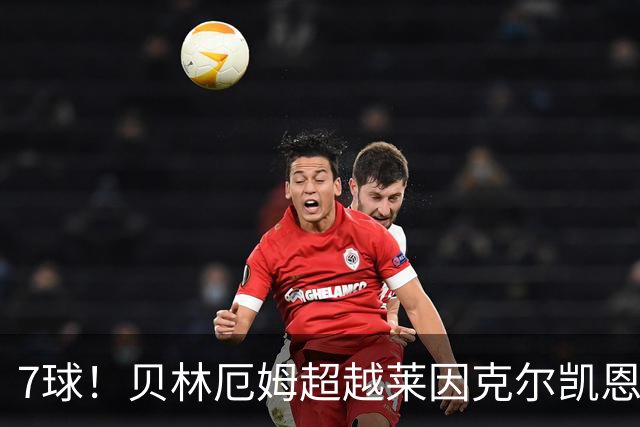 7球！贝林厄姆超越莱因克尔凯恩，成英格兰单届大赛第一人